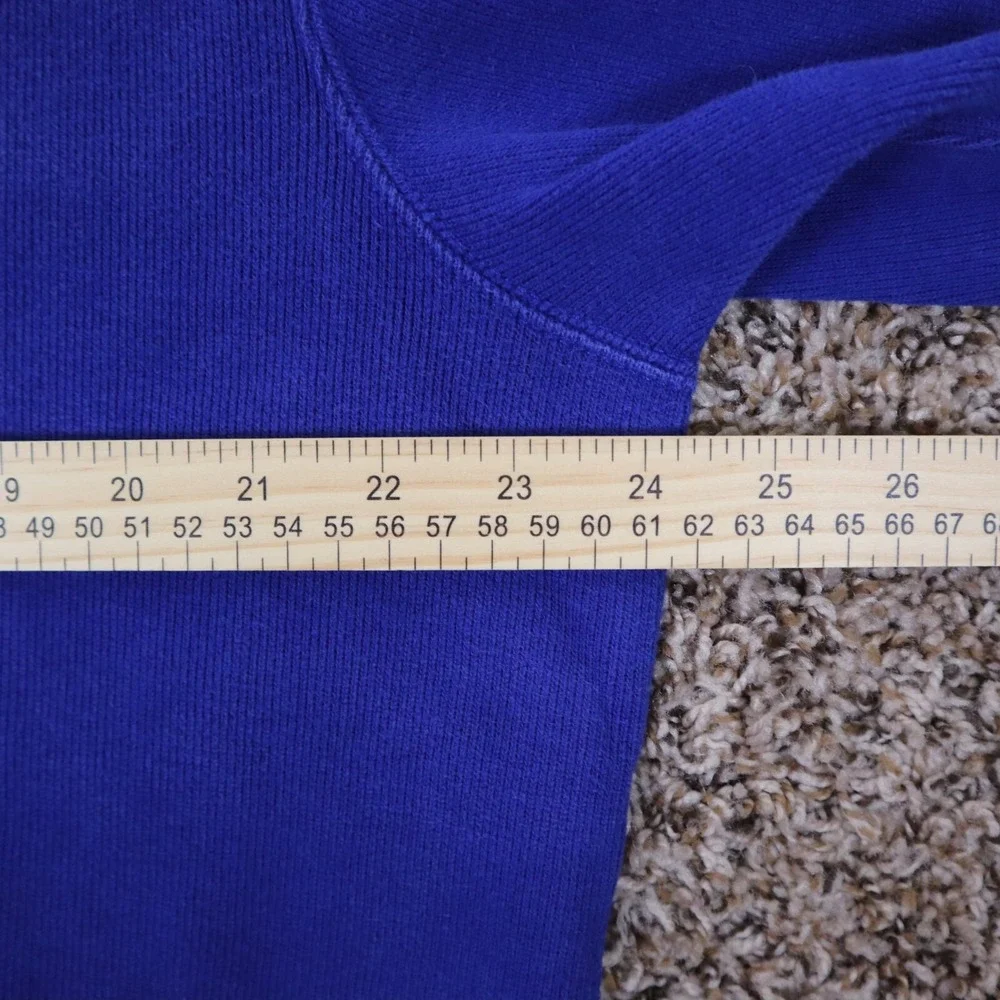 Vintage Polo Ralph Lauren Shawl Neck Sweater Blue 100% Cotton Men's Large‎ 24x25
